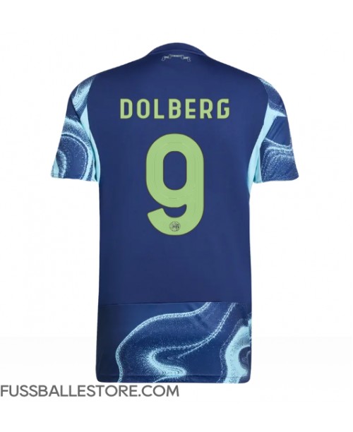 Günstige Ajax Kasper Dolberg #9 Auswärtstrikot 2025-26 Kurzarm Günstige Ajax Kasper Dolberg #9 Auswärtstrikot 2025-26 Kurzarm